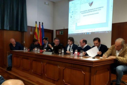 La junta del SD Huesca.-SD HUESCA