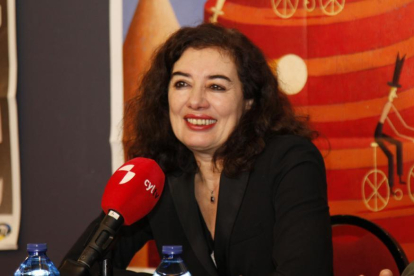 Chus Gutiérrez departe con la prensa y los cinéfilos.-MARÍA FERRER