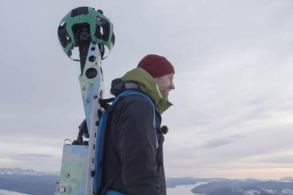 El actor ha fotografiado  Groenlandia para el proyecto de Google contra el cambio climático.-BLOG GOOGLE