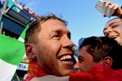 Sebastian Vettel, el gran triunfador en Australia.-TRACEY NEARMY / EFE