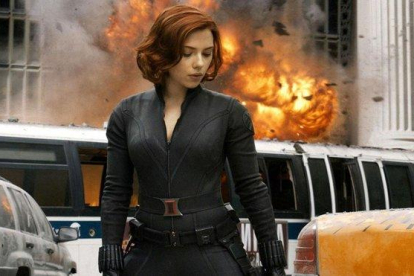 Scarlett Johansson, en ’Viuda Negra’.-