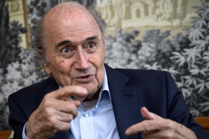 Sepp Blatter, en Zúrich en mayo de este 2019.-