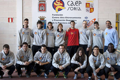 El grupo de entrenamiento de Combinadas que dirige Enrique Márquez. / Caep Soria-