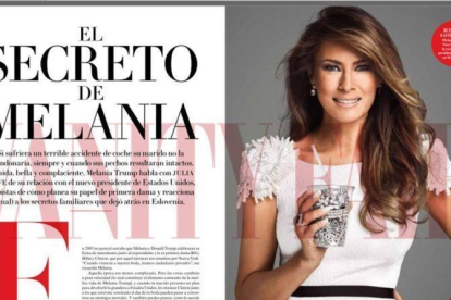 Melania Trump protagoniza el nuevo numero de la edicion mexicana de 'Vanity Fair'-V.F.