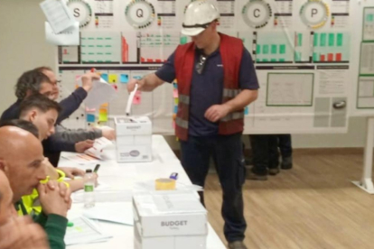 Votaciones en Siemens Gamesa en Ágreda.-CC.OO.