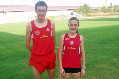 Ignacio de Miguel y Ana Martínez correrán los 1.000 en la categoría cadete. / C.A. Soria-