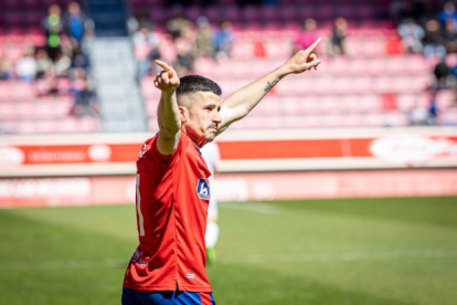 Tamayo se reencontraba con el gol ante el Murcia tras el doblete que el hizo al Andratx en 2021. MARIO TEJEDOR