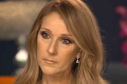 Céline Dion, durante una entrevista con la cadena ABC, en marzo del año pasado, en la que explicaba cómo cuidaba de su marido.-ABC