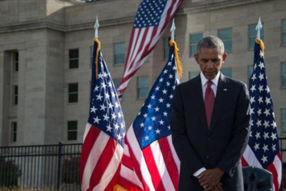 EN EL PENTÁGONO Recogimiento de Obama.-AFP / NICHOLAS KAMM