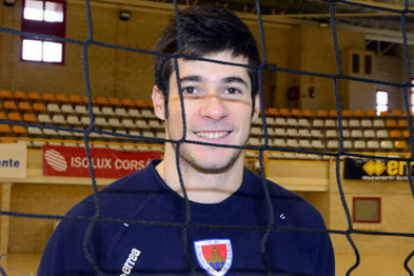 El colocador andorrano del CMA de Soria, Xavi Folguera. / ÁLVARO MARTÍNEZ-