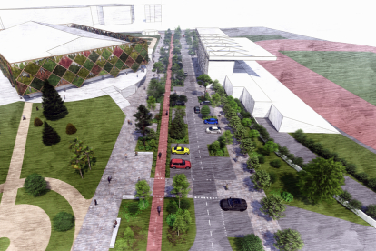 Recreación del futuro parking de Los Pajaritos. HDS