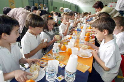 Comedor escolar en uno de los colegios de la comunidad. Leticia Pérez / ICAL-