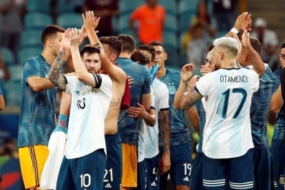 La selección de Argentina en la Copa América 2019.-EFE