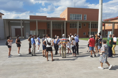 Visitantes en las instalaciones de la nueva prisión de Soria. HDS