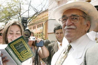 Gabriel García Márquez, en una visita a Cartagena de Indias, en el 2007.-EFE