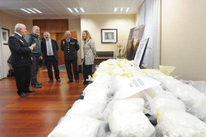 Imagen de la droga incautada por la Policía en Burgos.-- ISRAEL L. MURILLO