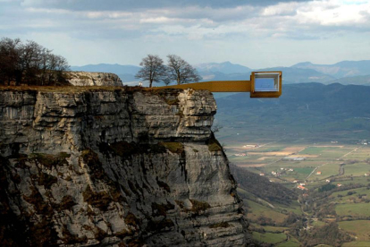 Recreación del futuro mirador de Monte Santiago en Burgos-E.M.