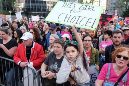 Manifestación por los derechos de aborto en Foley Square, Nueva York.-EPA