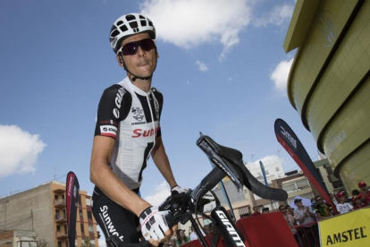 Warren Barguil, en una imagen de esta Vuelta-AFP / JAIME REINA