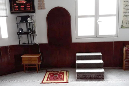 Una de las salas de la actual mezquita de Almazán-HDS