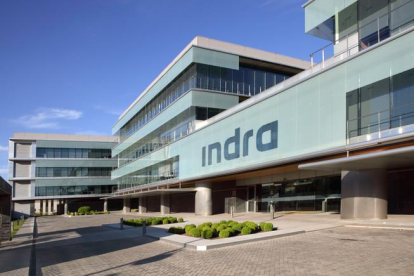 Sede central de Indra en Alcobendas (Madrid).-EL PERIÓDICO