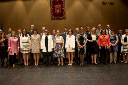 Los jurados de 2017 en la última foto ‘oficial’ antes del Catapán.-MARÍA FERRER