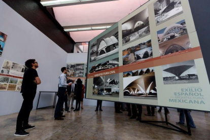 Exposición Presencia del exilio español en la arquitectura mexicana.-EFE