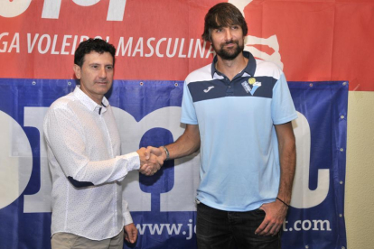 Ángel Romera y Abel Bernal en la presentación del central madrileño del Río Duero.-Valentín Guisande
