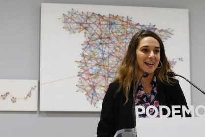 La coportavoz del Consejo de Coordinación de Podemos, Noelia Vera. / JP GANDUL (EFE)-EFE / JP GANDUL
