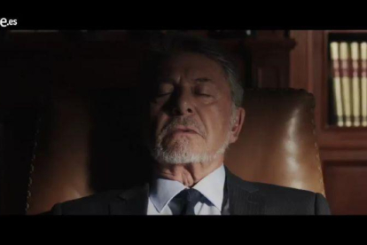 El actor Jaime Blanch, en el vídeo promocional de la tercera temporada de la serie de TVE 'El Ministerio del Tiempo'.-