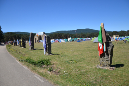 El campamento de La Nava en Covaleda (Soria). RAQUEL FERNÁNDEZ