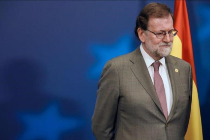 El presidente del Gobierno, Mariano Rajoy, este viernes en el Consejo Europeo.-AFP / RICCARDO PAREGGIANI