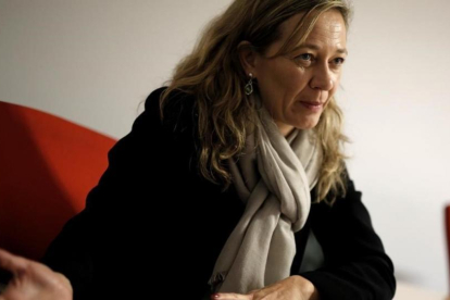 Victoria Rosell, el pasado mes de noviembre, en la sede de Podemos en Madrid.-JOSÉ LUIS ROCA