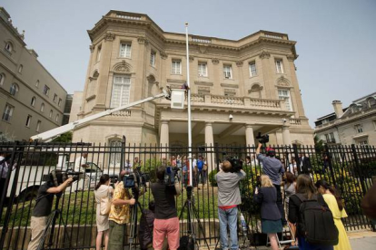 Embajada de Cuba en Washington.-Foto: AP / PABLO MARTINEZ MONSIVAIS