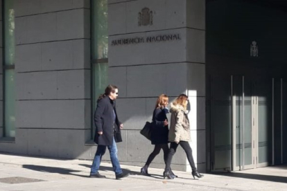Pablo Iglesias llega a la Audiencia Nacional.-EUROPA PRESS