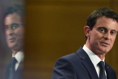 Valls, durante un discurso en Nancy, este viernes.-AFP / JEAN CHRISTOPHE VERHAEGEN