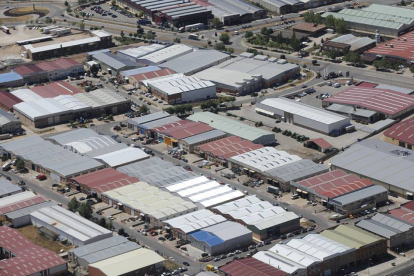Vista aérea del polígono industrial Las Casas, en una imagen de archivo.-VALENTÍN GUISANDE
