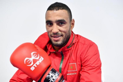 El boxeador olímpico marroquí Hassan Saada.-AFP / YURI CORTEZ