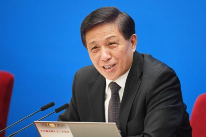 Zhang Yesui, exembajador de China en Washington y actual portavoz del Parlamento.-AFP