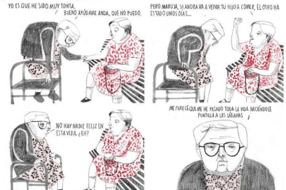 Página de 'Estamos todas bien', de Ana Penyas, obra ganadora del premio Fnac-Salamandra Graphic.-