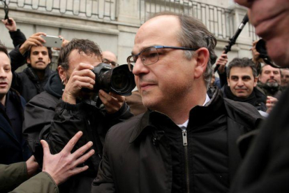 Jordi Turull, antes de entrar en el Supremo, el pasado 23 de marzo.-JOSÉ LUIS ROCA