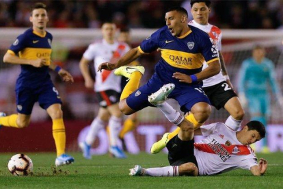 El súper clásico argentino entre River Plate y Boca Juniors.-EFE