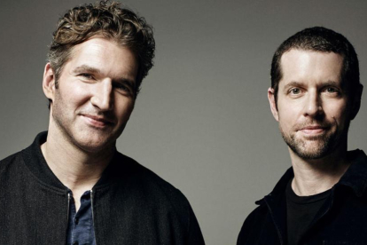 David Benioff (izquierda) y D.B. Weiss (derecha), guionistas de Juego de Tronos.-ART STREIBER