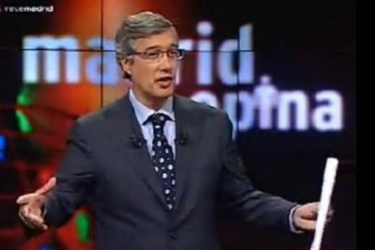 Ernesto Sáenz de Buruaga, en Telemadrid.-Foto: ARCHIVO