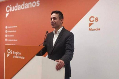 Leonardo Pérez, candidato en las primarias de Ciudadanos en Murcia celebradas en marzo pasado.-EL PERIÓDICO