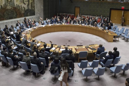 El Consejo de Seguridad de la ONU aprueba una resolución de condena a los asentamientos con la abstención de EEUU.-EFE / MANUEL ELÍAS