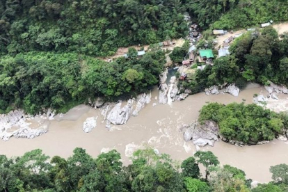 Zona del Lago Azul, en Ecuador, en la que desapareció el estudiante Manuel Tundidor.-EL PERIÓDICO