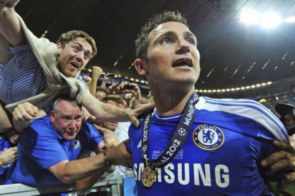 Lampard, en mayo del 2012, cuando ganó la Champions con el Chelsea ante el Bayern.-EFE / MARC MUELLER