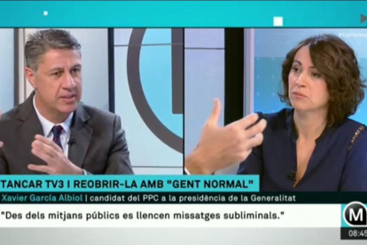 Albiol considera que los presentadores de la cadena son agitadores del independentismo y su director un activista de esta causa-/ TV3 (ELS MATINS)