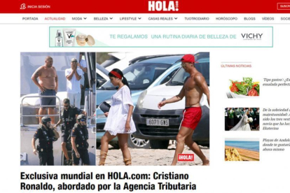 Hacienda aborda a Cristiano en Formentera-HOLA